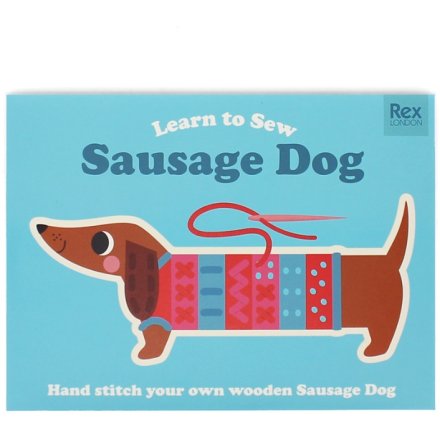 Adorable dachshund sewing kit for crafting fun projects.