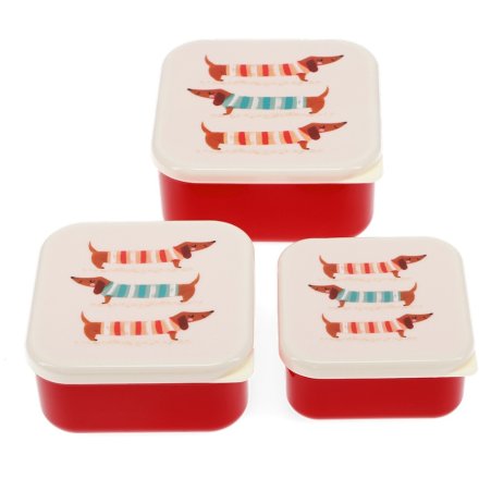 a charming set of 3 snack boxes 