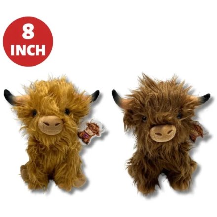 8Inc Highland Cow Soft Toy, 2/A