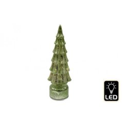 Light up your holidays with this stylish 35cm LED Glass Spinning Tree.