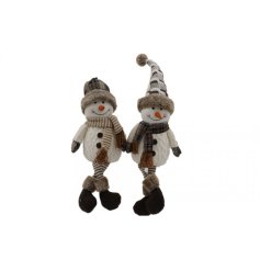 Add festive charm with this 56cm Snowman BR Hat Long Legs