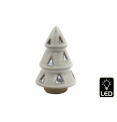 a charming led ceramic tree deco 