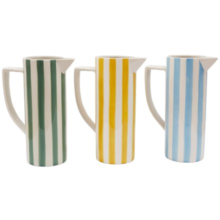 33.5cm Soleil Stripe Jug Vase, 3/A 