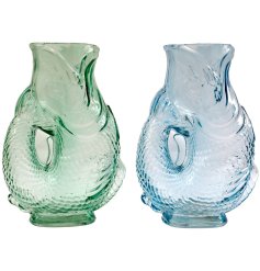 Add coastal charm to your space with the Soleil Fish Vase 