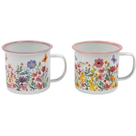 2/A SpringtimeTin Mug, 9cm
