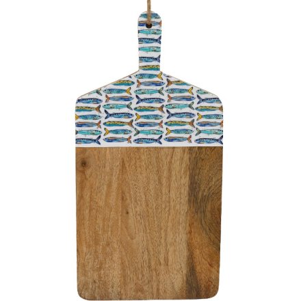 50cm Sardines Enamel Serving & Chopping Board 