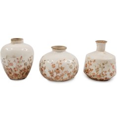 Add elegance to your space with this charming Floral Print Vase