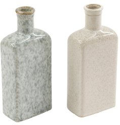Elegant 20cm Speckle Glazed Bottle Vase