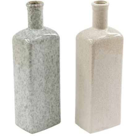 2/A Glazed Bottle Vase. 30cm 