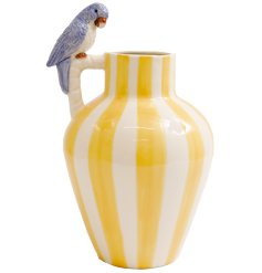 Add a splash of tropical charm with our 20x29cm 3D Parrot Vase