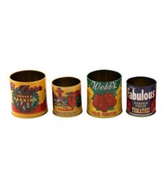 Keep your essentials organized in style with our S/2 Mini Storage Tins