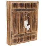 View Wood Key Box with Hearts, 30cm Details Keep your keys stylishly organised with this Wooden Key Box