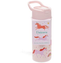 Keep refreshed with the sleek 500ml Stainless Steel Unicorn Water Bottle.