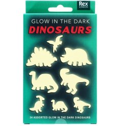 Add prehistoric vibe with these Glow-In-The-Dark Dinosaur Stickers for any room!