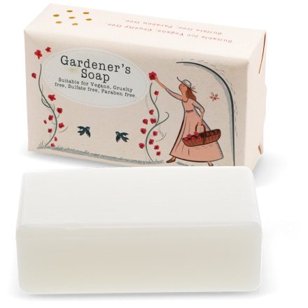 Revitalize your hardworking hands with the Gardener's Soap Bar.