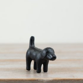 Enhance your decor with this elegant metal dog sculpture for a stylish, charming accent.