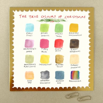 True Colours Of Christmas Pizazz Greetings Card, 15cm 