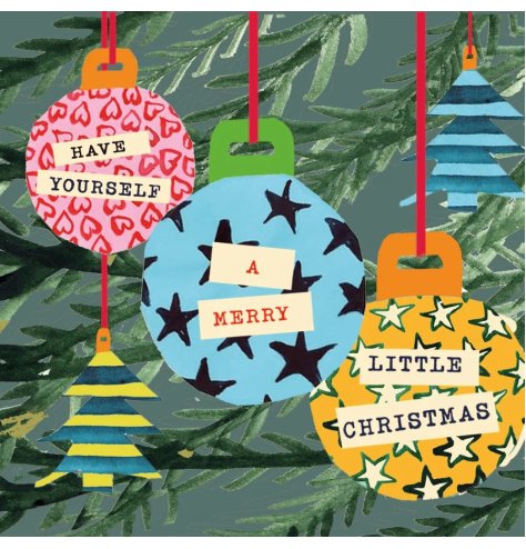 Share holiday joy with our charming 'Merry Little Christmas' greeting card.