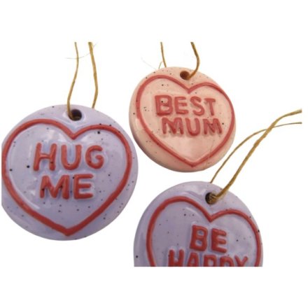 4cm Heart-Shaped Hanging Ornament, 4/A