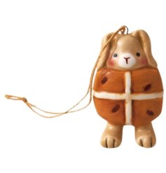 Bring Easter cheer with this adorable hot cross bun decoration.