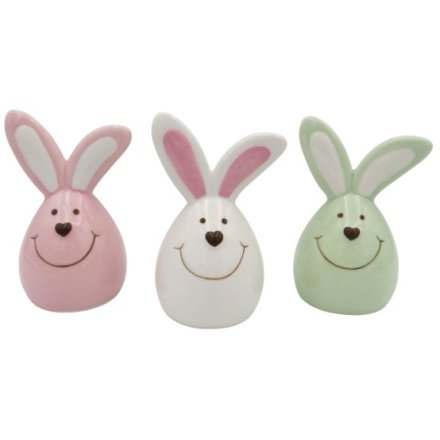 charming pastel coloured rabbit deco