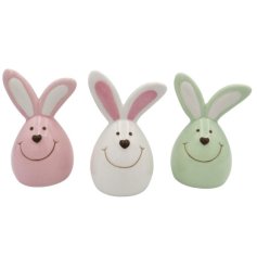 charming pastel coloured rabbit deco