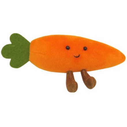 Plush Sitting Carrot, 17 cm