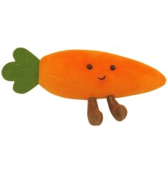 Bring spring vibes to Easter with this cute Sitting Plush Carrot decoration.