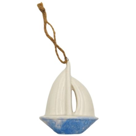 Hanging Boat Decoration, 8.5cm 