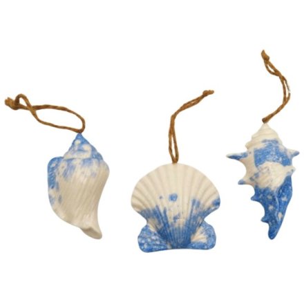 Add seaside charm to your space with this 8cm Shell Hanging Decoration