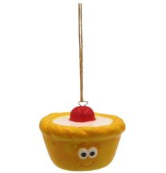 Add a charming touch to your bakes with this Cherry Bakewell Decoration