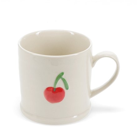 Sip in style with this charming Cherry Red Stoneware Mug—225ml 