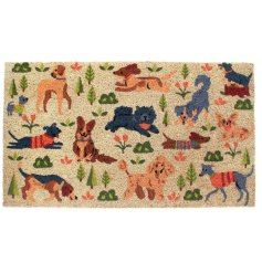 Welcome guests with charm using our durable Dog Park doormat