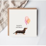 Celebrate in style with our Party Animal Greeting Card –