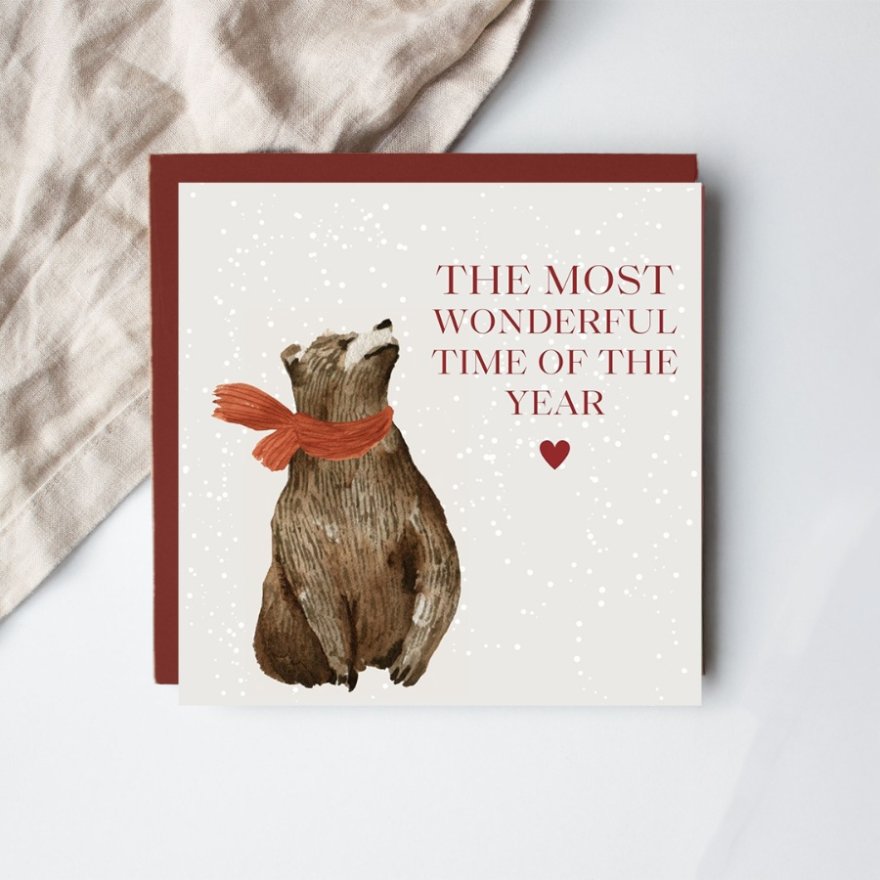 Bear Wonderful Time, Greetings Card