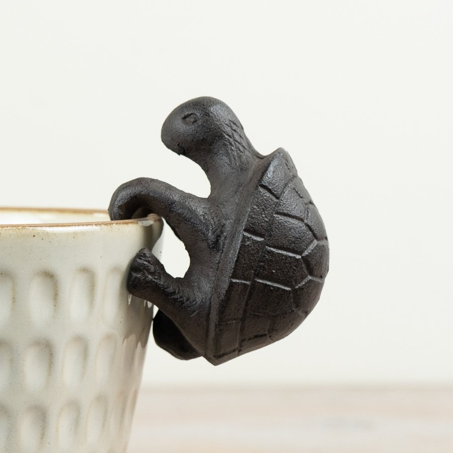Bring charm to your garden with this whimsical turtle-shaped pot hanger.