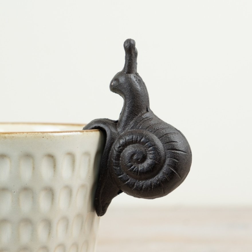 11cm Cast Iron Snail-Shaped Pot Hanger