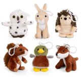 a fun animal plush keyring 
