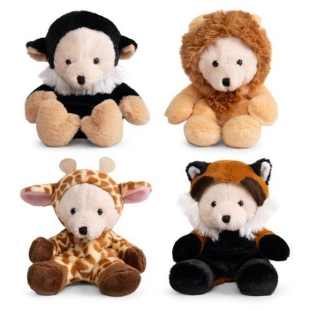 a charming assortment of safari animal plush toys