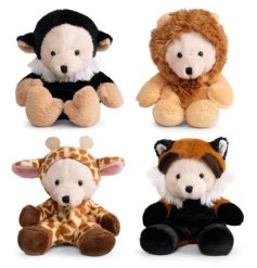 a charming assortment of safari animal plush toys