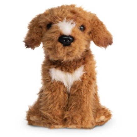 Bring home the cuddly charm of the Living Nature Labradoodle Brown Plush 