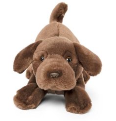 Meet the Chocolate Lab Playful Pup Plush – a super-soft, cuddly companion 