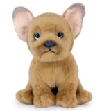 Bring home the charm of a French Bulldog with this super-soft, sand-coloured plush puppy
