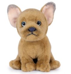 Bring home the charm of a French Bulldog with this super-soft, sand-coloured plush puppy