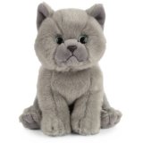 Bring home the charm of a British Grey Shorthair kitten with this ultra-soft,  plush—perfect for cuddles, 