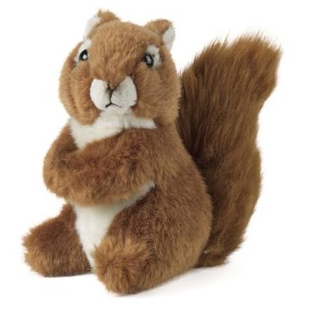 Living Nature Medium Squirrel Plush, 13.5cm 