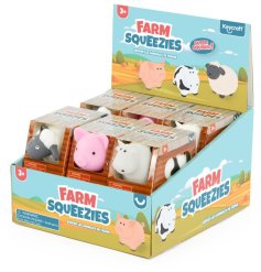 3/A Farm Squeezies Toy, 7.5cm 