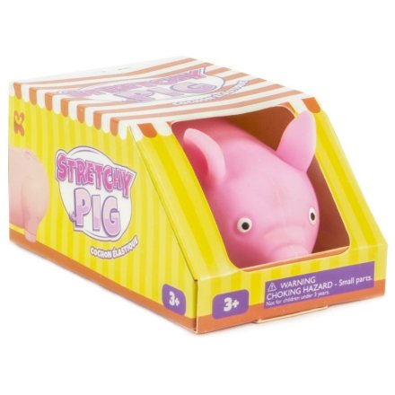 Meet Stretchy Pig – the fun, flexible toy that stretches, bounces, and squishes away your stress! 