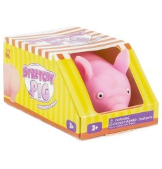 Meet Stretchy Pig – the fun, flexible toy that stretches, bounces, and squishes away your stress! 