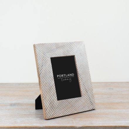 White Wash Photo Frame, 28cm 